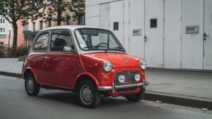 Mini voiture rouge vintage