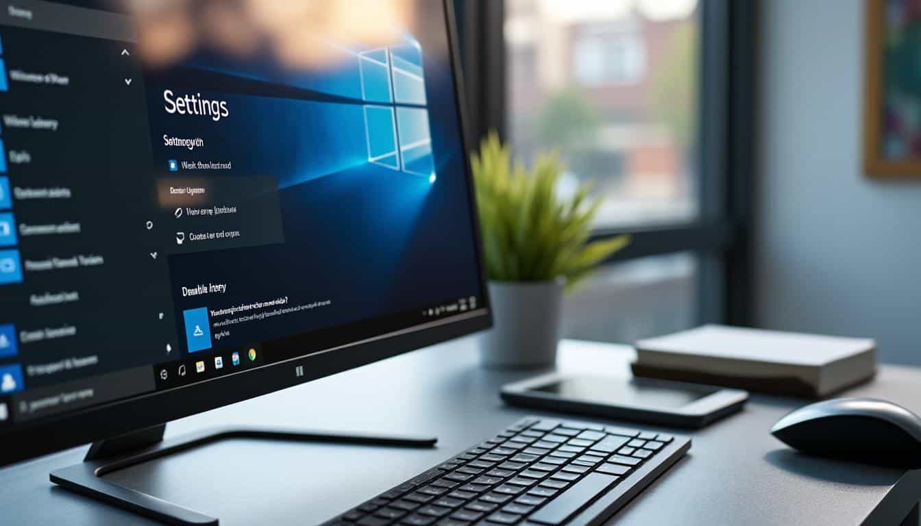 découvrez comment désactiver facilement les mises à jour automatiques sur windows 10 pour mieux contrôler vos installations et éviter les interruptions.