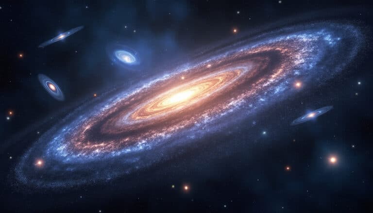 découvrez comment la matière noire invisible joue un rôle crucial en maintenant la cohésion gravitationnelle des amas de galaxies, révélant les mystères de l'univers.