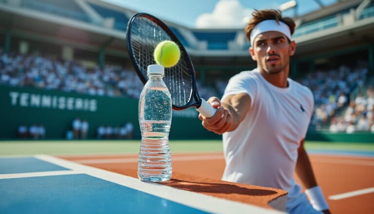 découvrez comment l'hydratation isotonique permet de retarder la fatigue neuromusculaire chez les tennismen, améliorant ainsi endurance et performance sur le court.