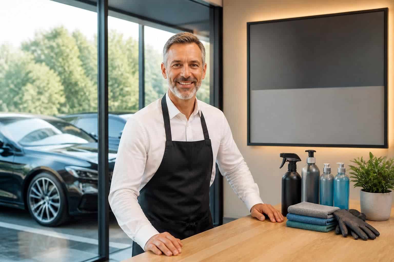 découvrez les tarifs professionnels pour le nettoyage de voiture proposés par le gérant d'un centre esthétique, alliant qualité et expertise pour un service impeccable.