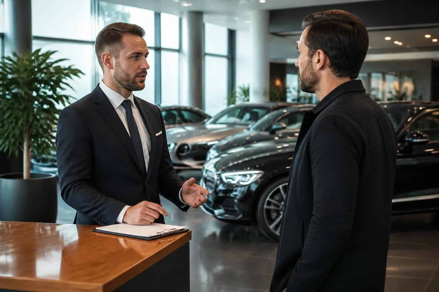 découvrez chez le concessionnaire premium comment le recruteur présente le salaire attractif des vendeurs automobiles de luxe, alliant passion et rémunération motivante.