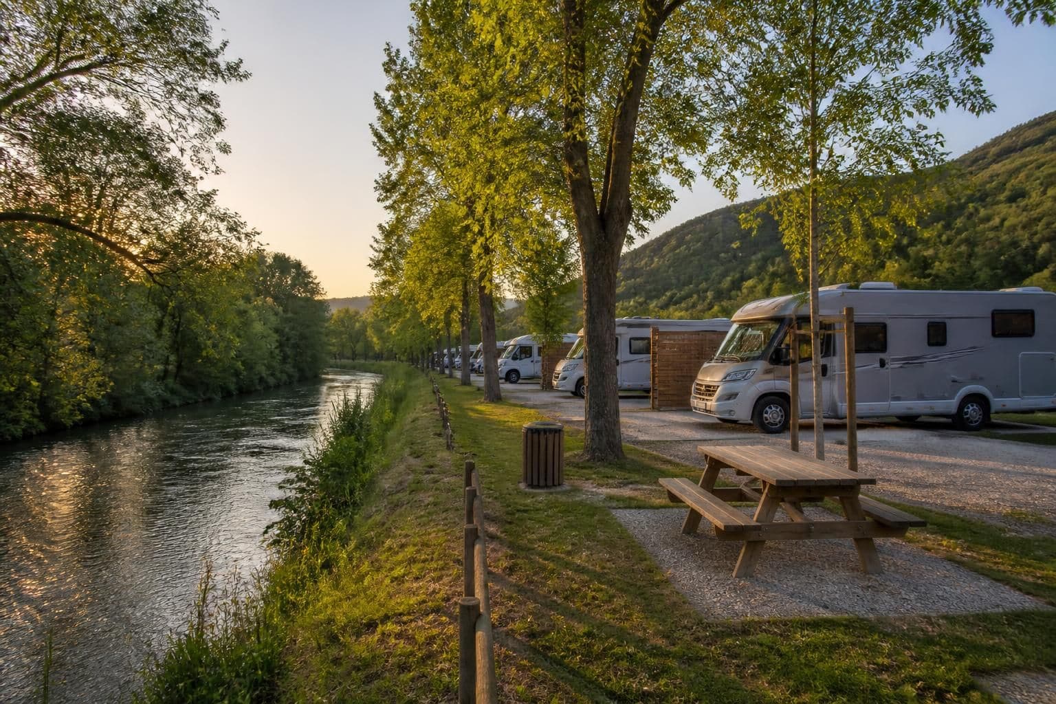découvrez les aires de camping-cars aménagées sur les berges du tarn, offrant un cadre naturel idéal pour vos séjours en plein air dans la commune du tarn.