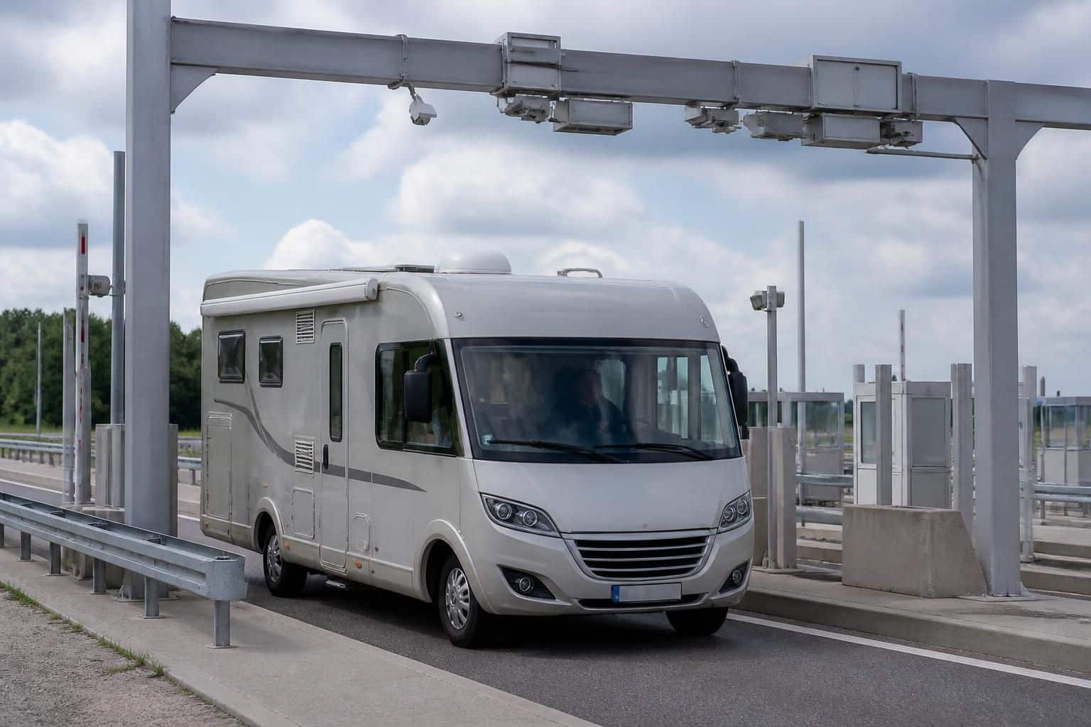 découvrez comment le badge télépéage applique automatiquement le tarif péage camping-car classe 2 sur le réseau d'autoroute pour un passage rapide et sans arrêt.