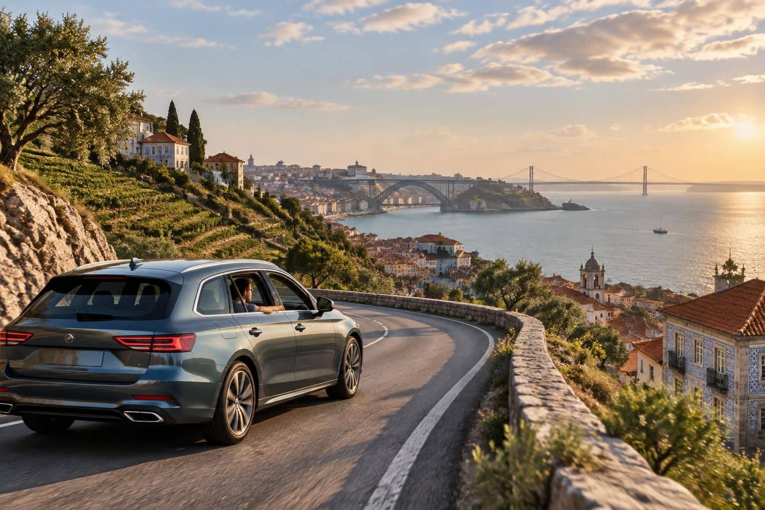 de porto à lisbonne en voiture, explorez la péninsule ibérique, ses paysages variés, ses villes historiques et les plus beaux détours du portugal.