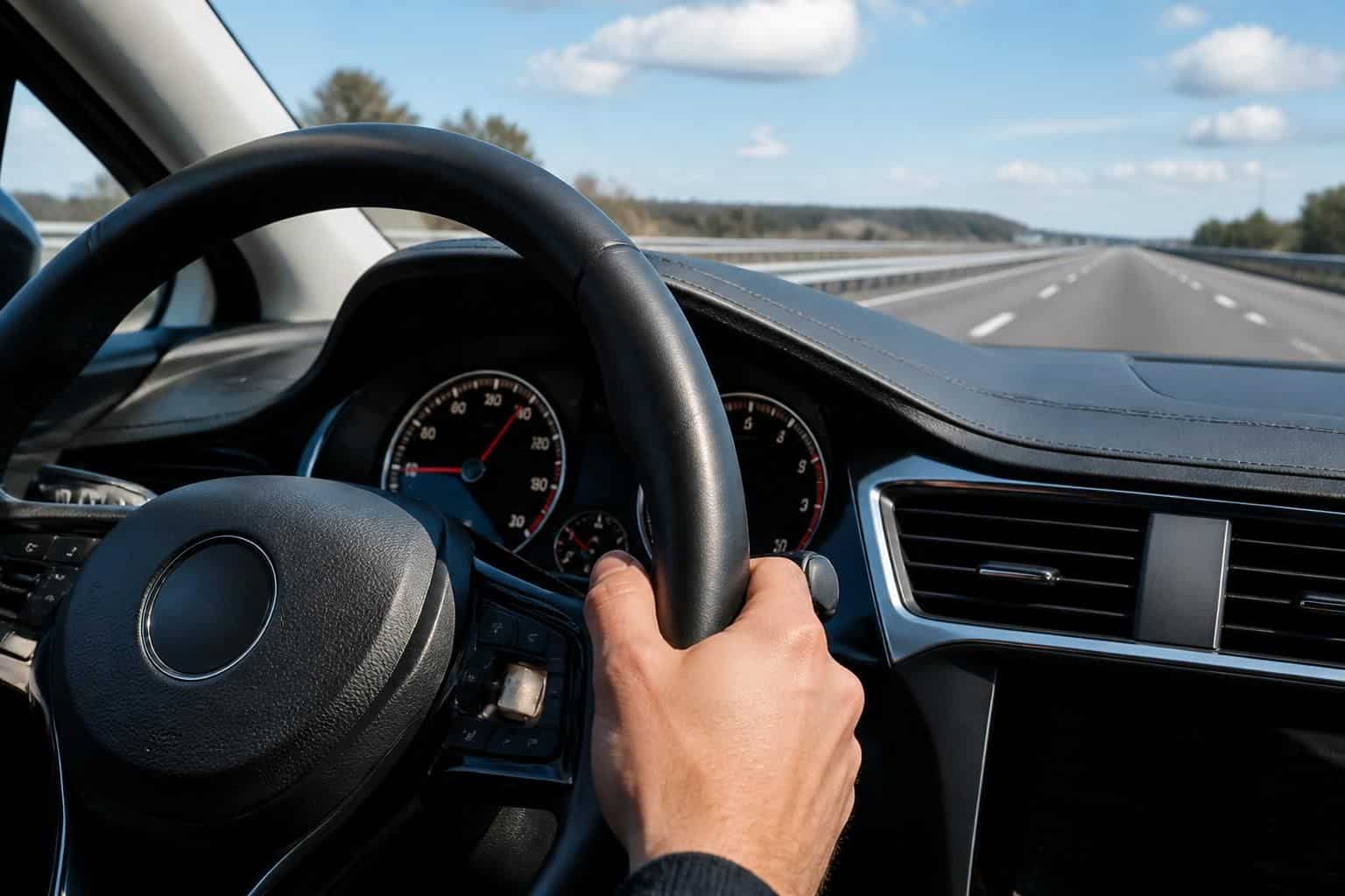découvrez comment avec le régulateur de vitesse, un automobiliste peut calculer facilement la distance parcourue en une heure de conduite.