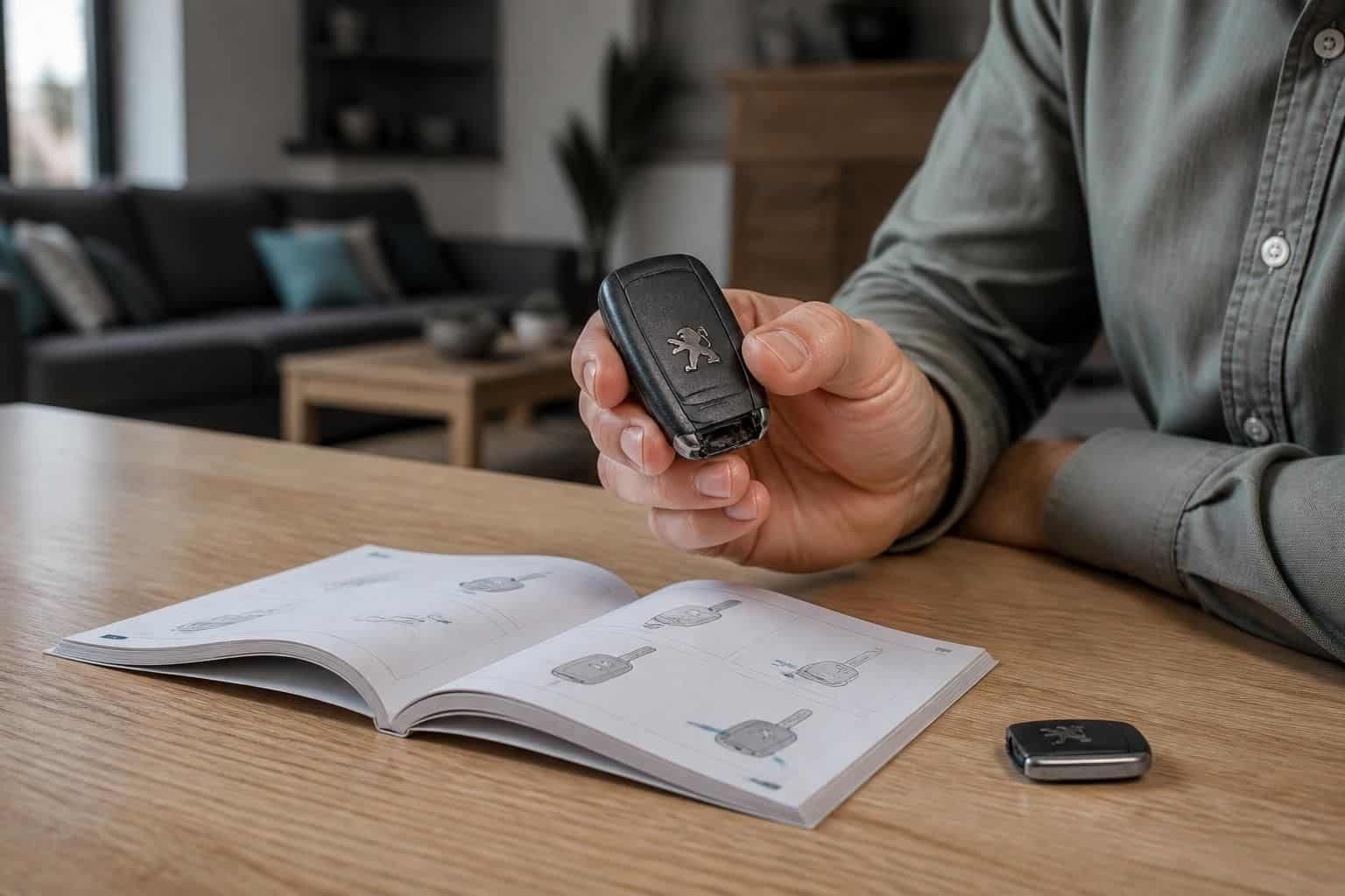 découvrez comment changer la pile d'une clé de voiture peugeot grâce au manuel, idéal en cas de télécommande hs pour retrouver un fonctionnement optimal.