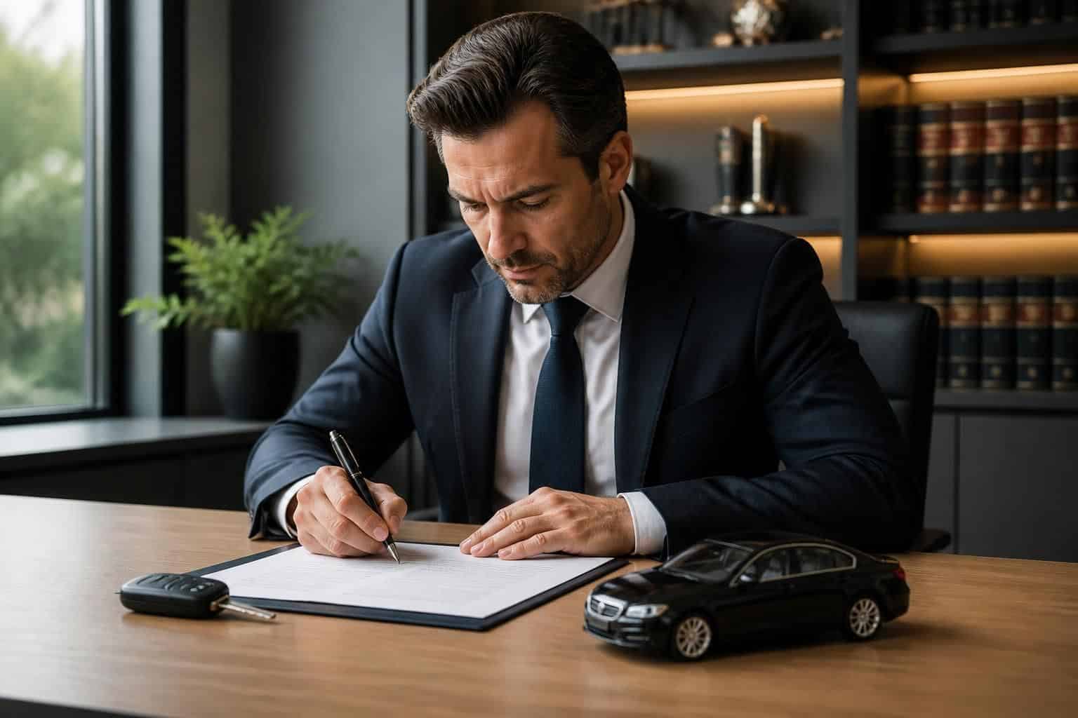 découvrez comment un avocat rédige un contrat pour officialiser la vente d'une voiture, garantissant une transaction sécurisée et conforme.