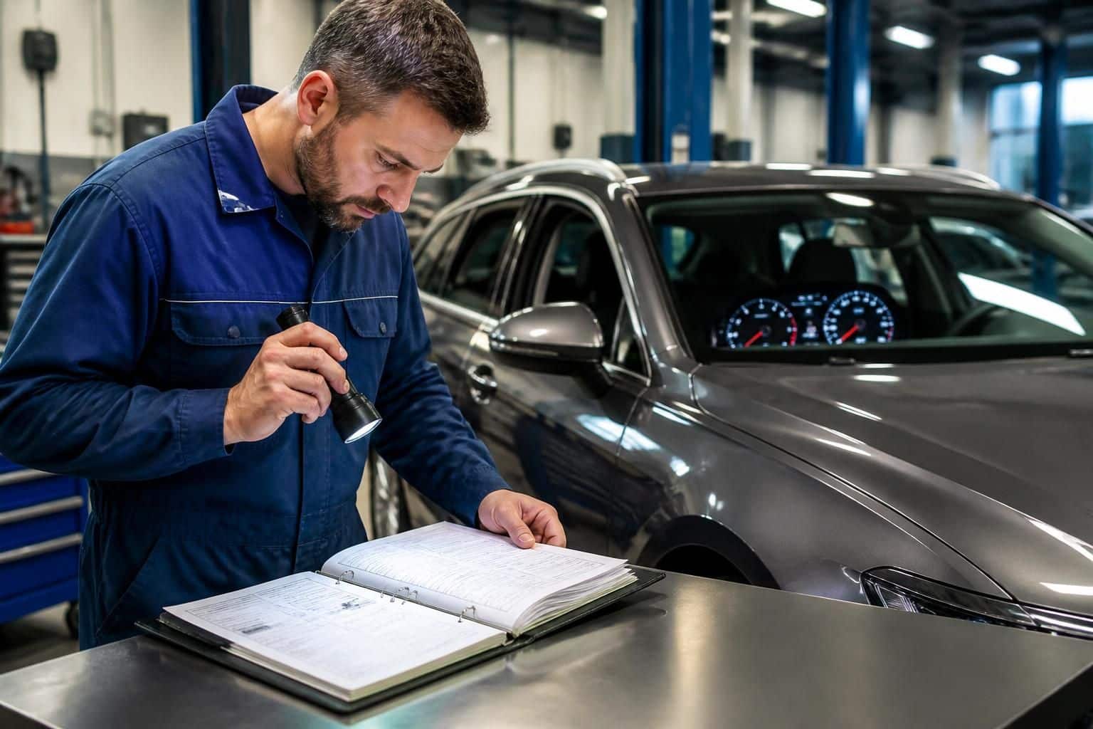 découvrez comment un garagiste utilise le carnet d'entretien pour déterminer à partir de quel kilométrage une voiture est considérée comme vieille.