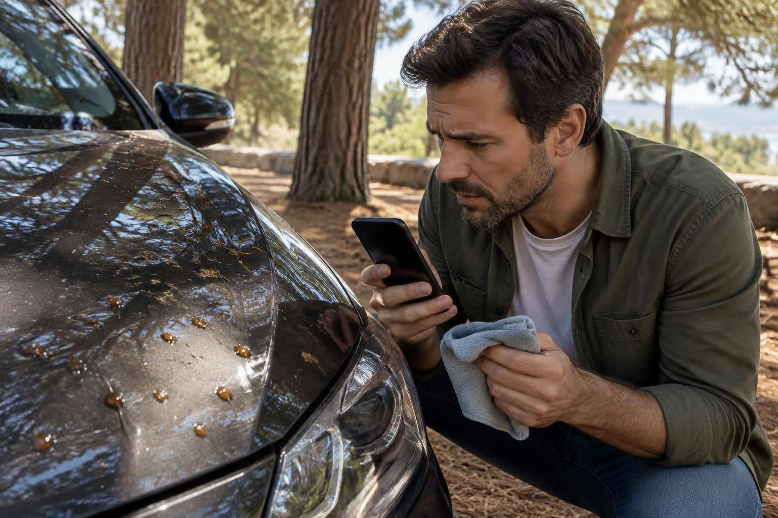 découvrez comment enlever efficacement la sève de pin sur une voiture sans abîmer la peinture, avec des gestes et des produits adaptés.