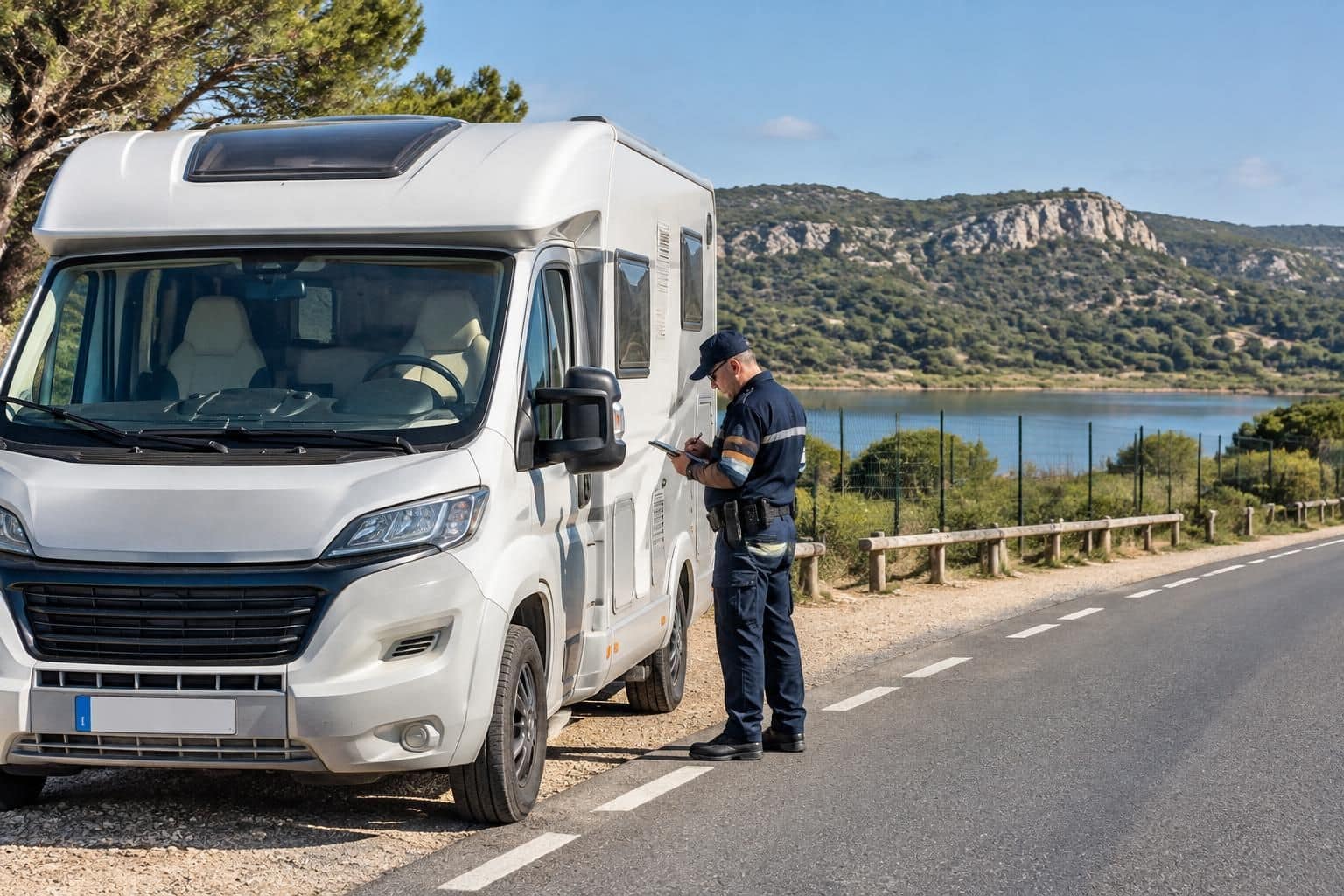 à sigean, près de la réserve africaine, un camping-car a été verbalisé par la police municipale. découvrez les circonstances de cette sanction.