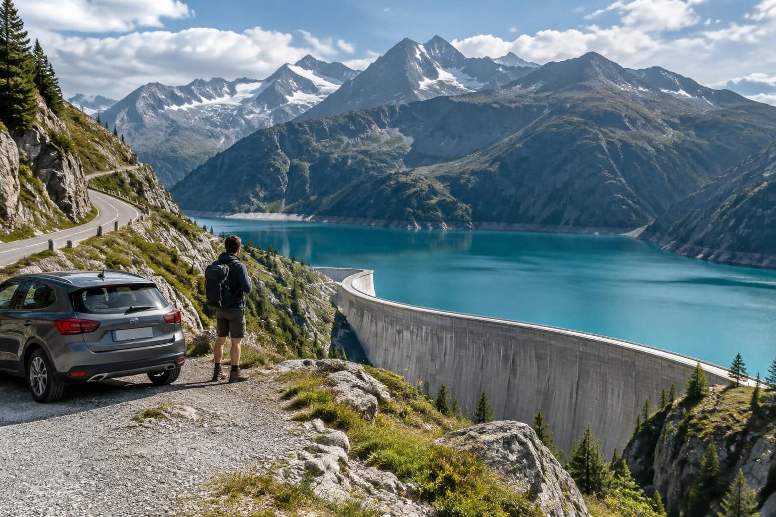 découvrez comment accéder au barrage d’émosson en voiture et profiter des paysages spectaculaires des alpes suisses.