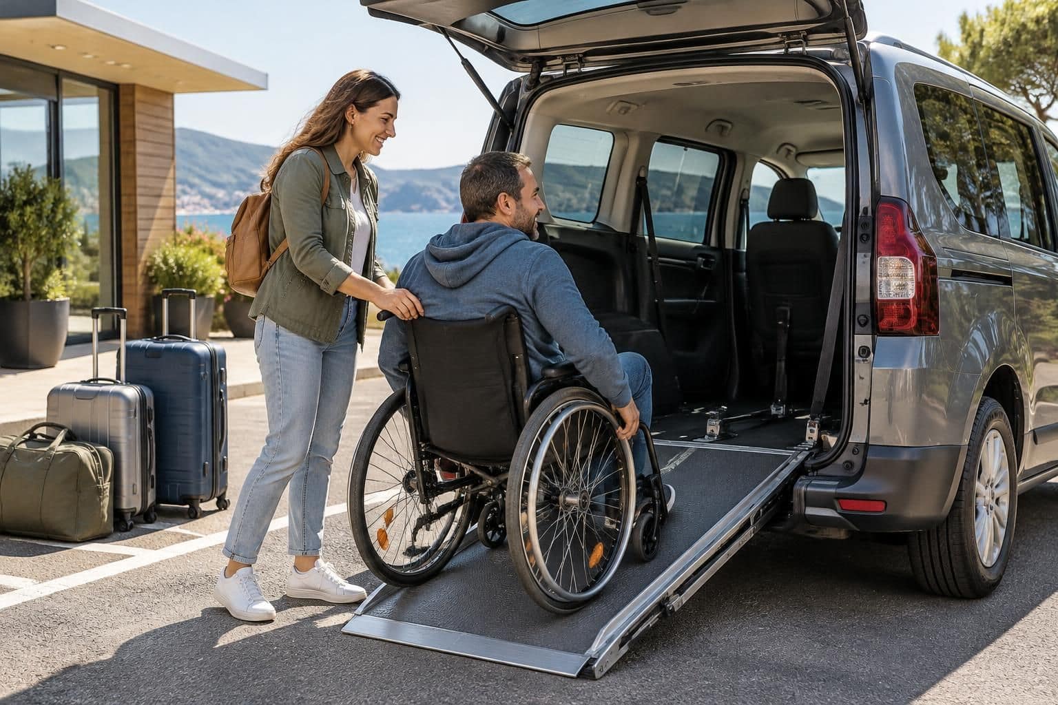 facilitez votre départ en vacances avec la location d’une voiture aménagée pour les personnes en situation de handicap, proposée par votre agence de tourisme.