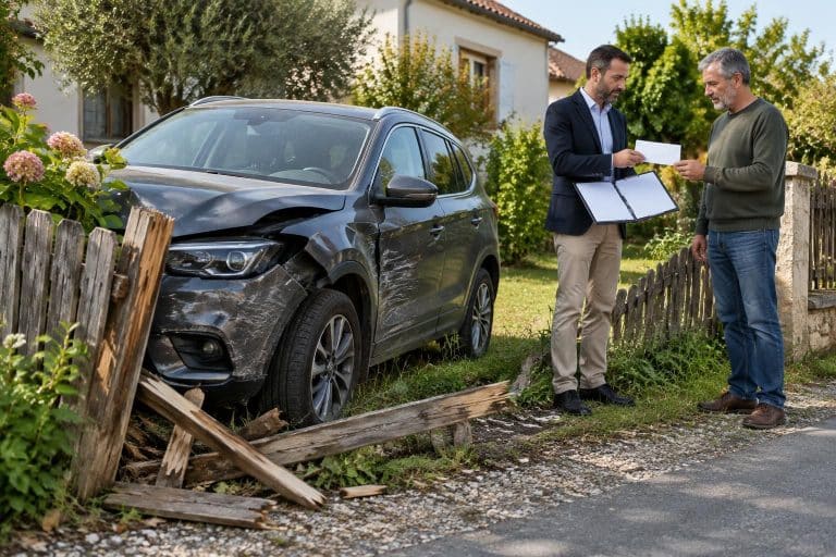 après une sortie de route, découvrez qui indemnise la clôture endommagée et dans quelles conditions l’assurance auto prend en charge les réparations.